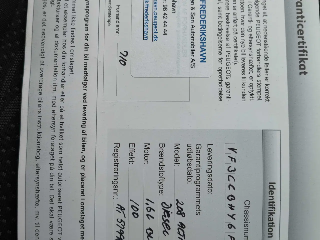 Billede 6 - 208 1,6 HDI 2015 ( 120 vægtafgift/6 Mdr )