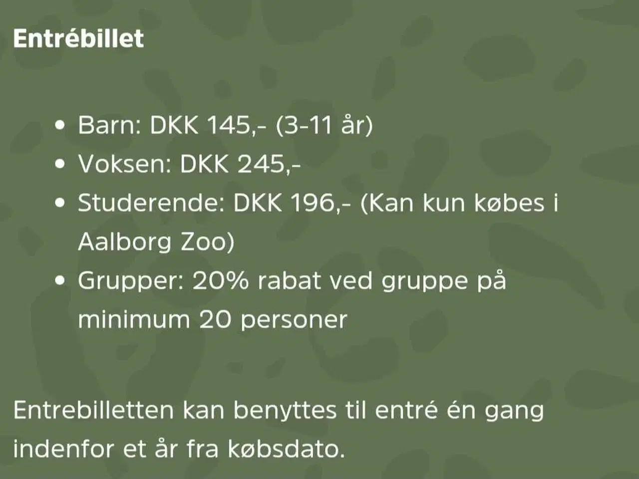 Billede 1 - 2 billetter til Aalborg Zoo