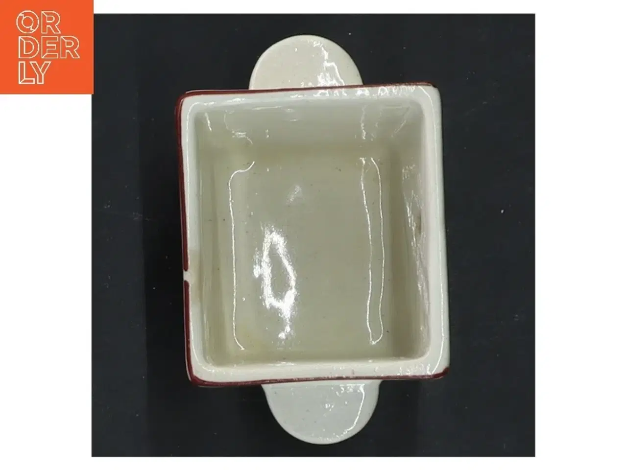 Billede 4 - Keramisk krukke med dekoration (str. 6,5x5x4 cm)
