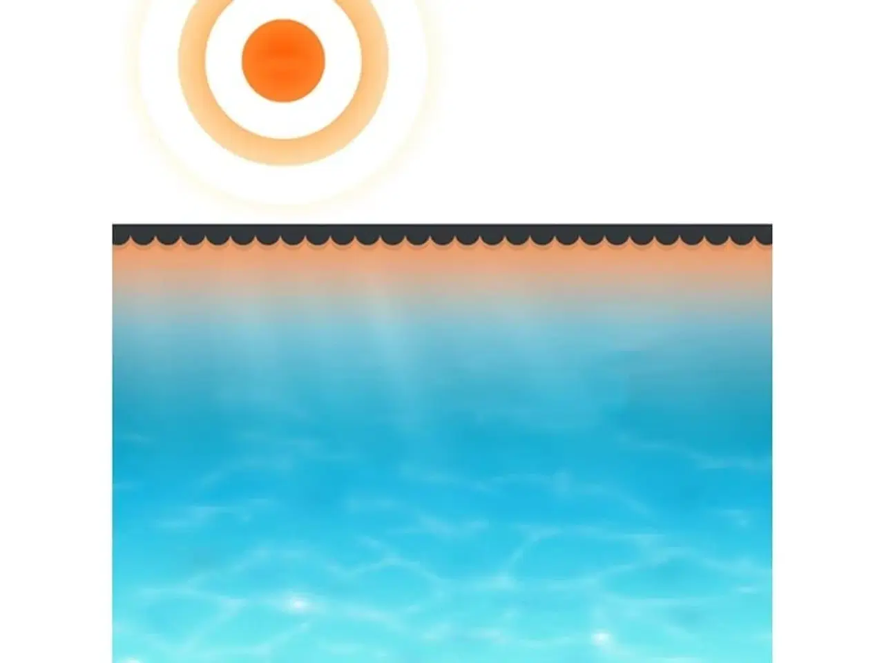 Billede 2 - Poolovertræk 488 cm PE sort