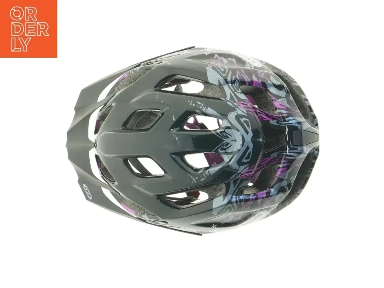 Billede 4 - Cykelhjelm med blomstermotiv fra Abus (str. 28 cm)