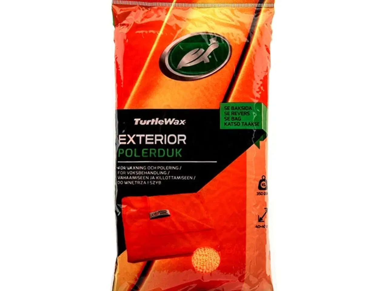 Billede 1 - Turtle Mikrofiberklud Exteriør Orange 40x40cm