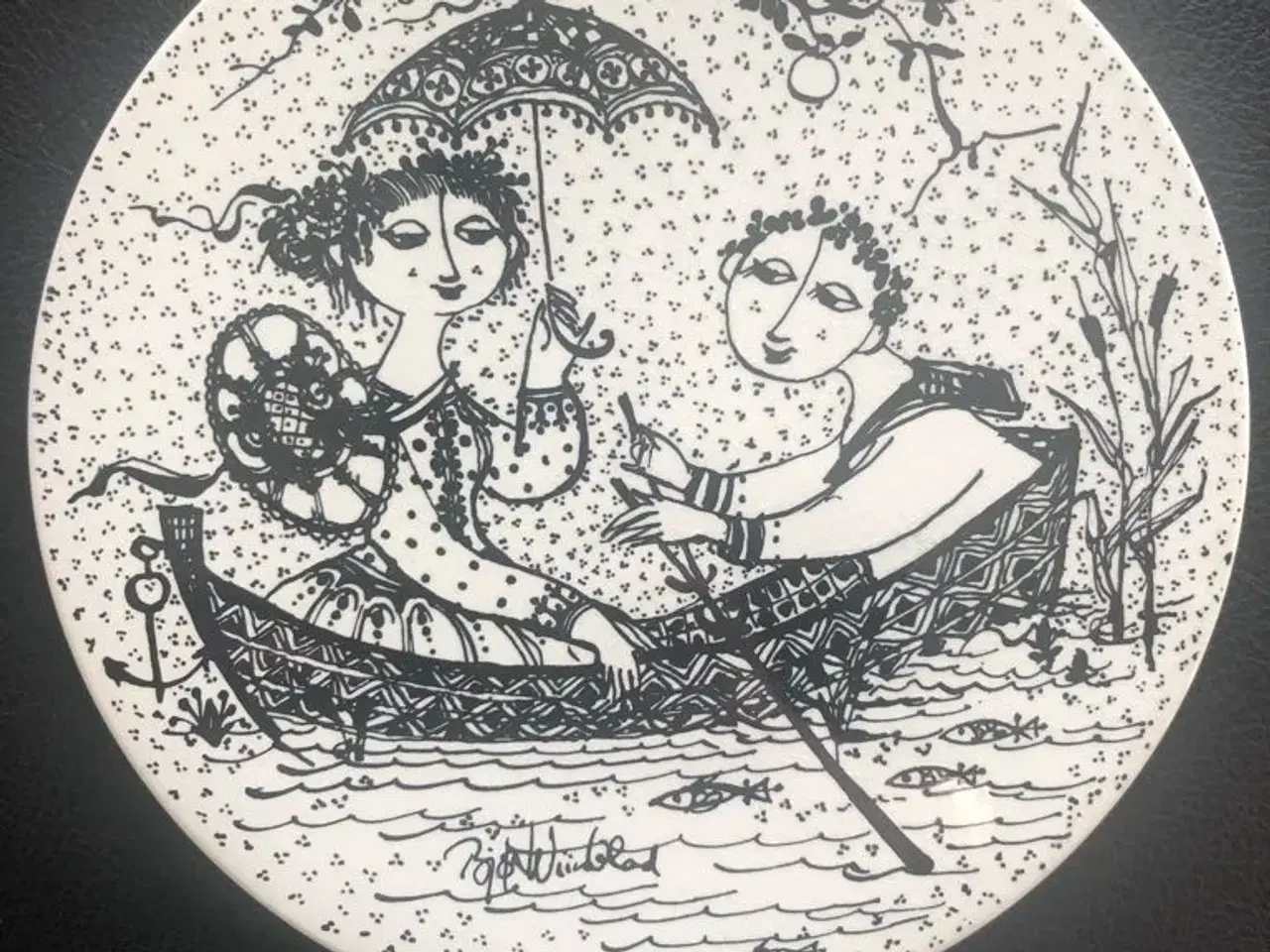Billede 6 - Bjørn Wiiinblad Porcelæn Platter