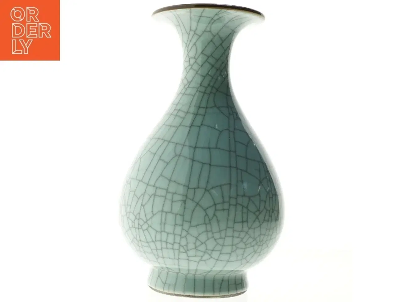 Billede 2 - Stor vase med krakeleret effekt (str. 32 cm)