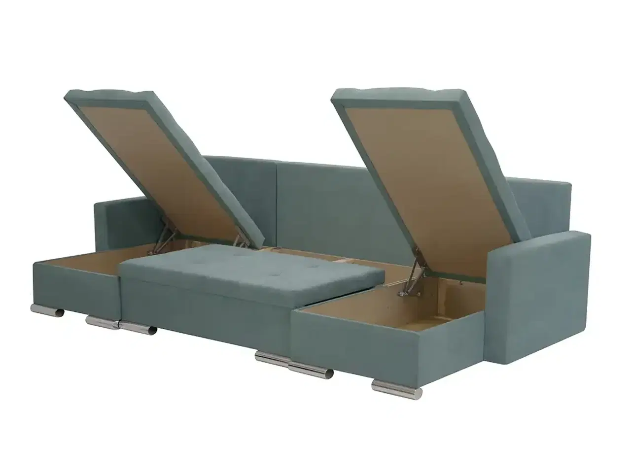 Billede 9 - FOLLERUS U Hjørnesofa med sovefunktion 150X285X150