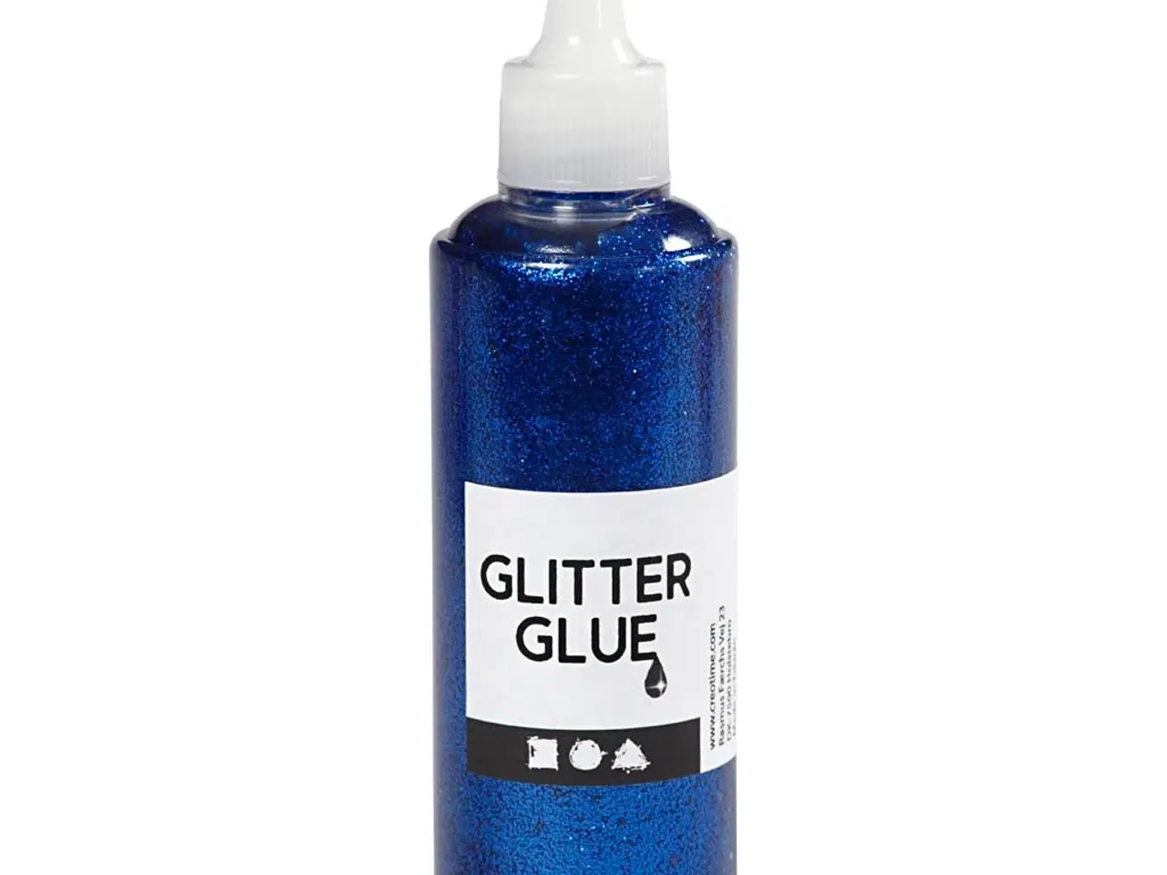 Billede 1 - Glitterlim Mørk Blå 118 ml - Præcis påføring