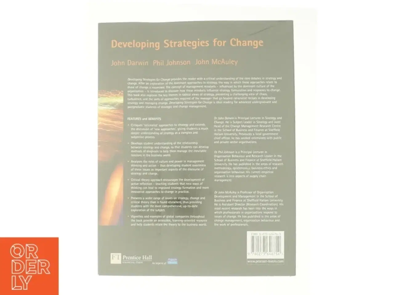 Billede 2 - Developing Strategies for Change af Philip, McAuley, John, Darwin, John Johnson. (Bog)