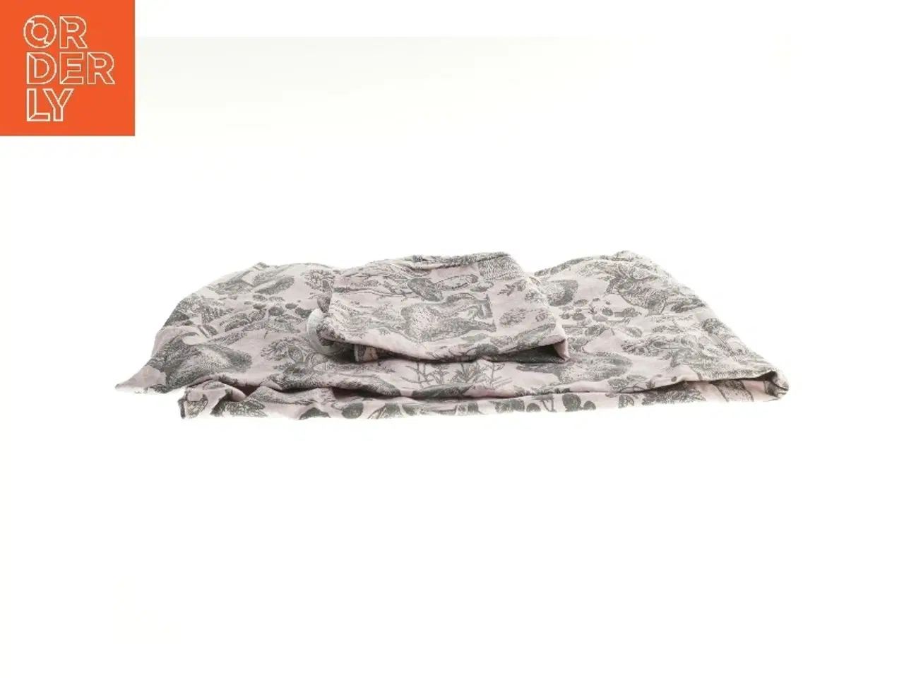 Billede 2 - Børne sengetøj med dyreprint (str. pude 40x40, dyne 130x95 cm)