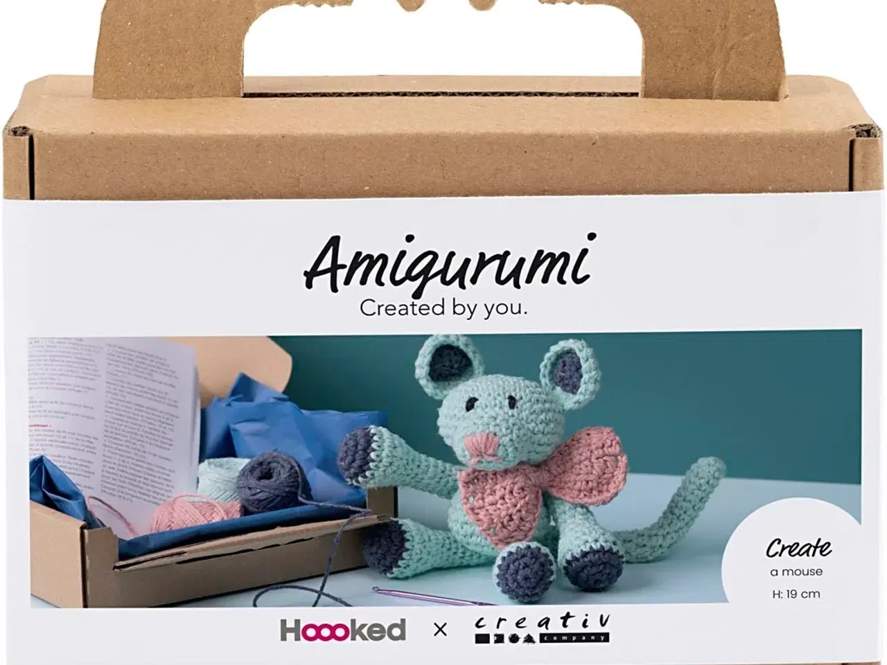 Billede 1 - DIY Kit Amigurumi, Mus, mint, 1 pk.