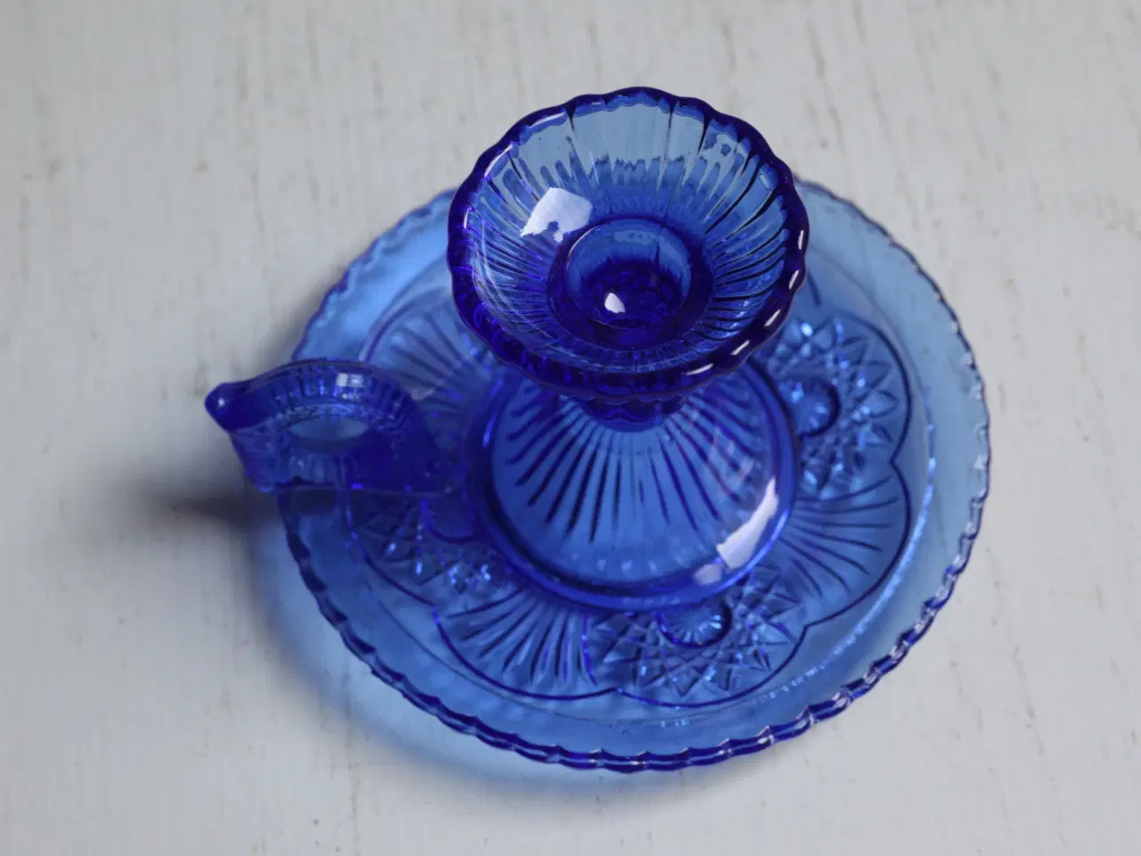 Billede 5 - Smuk kammerlysestage Fyens Glasværk