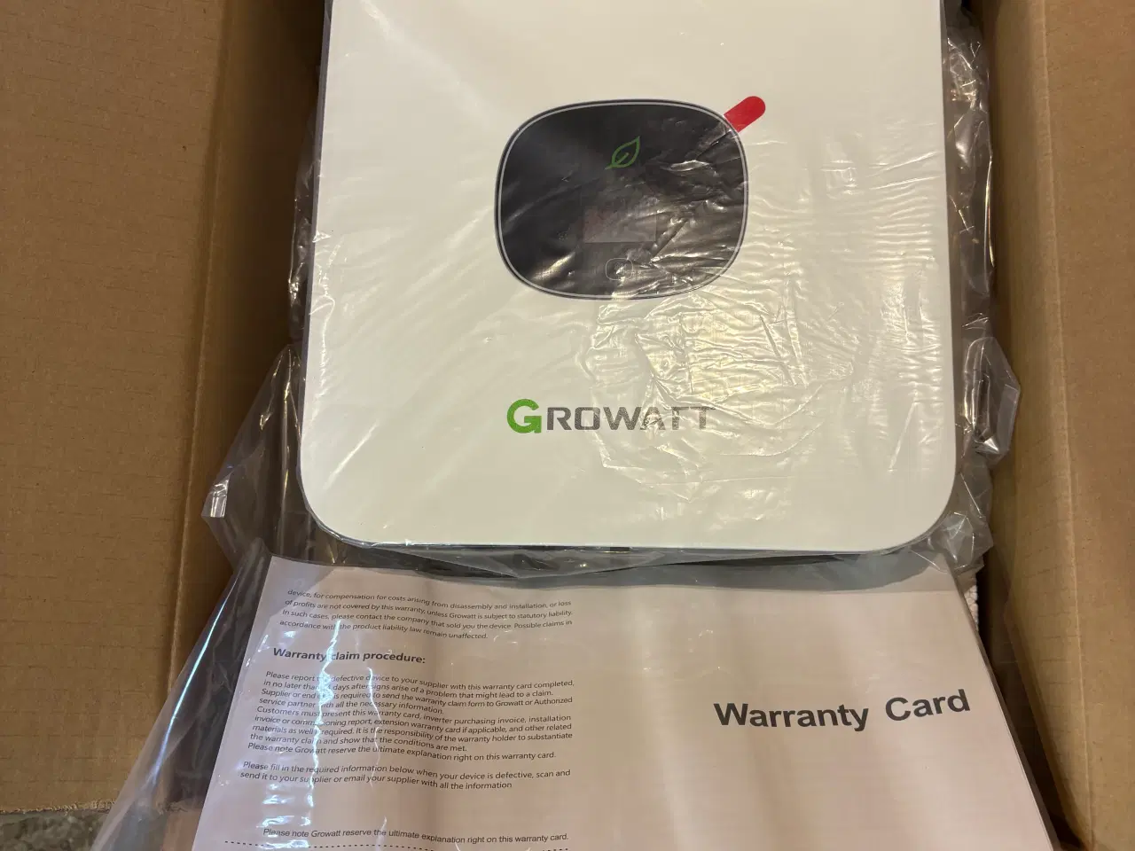 Billede 1 - Solcelleanlæg Growatt 1,85Kwh