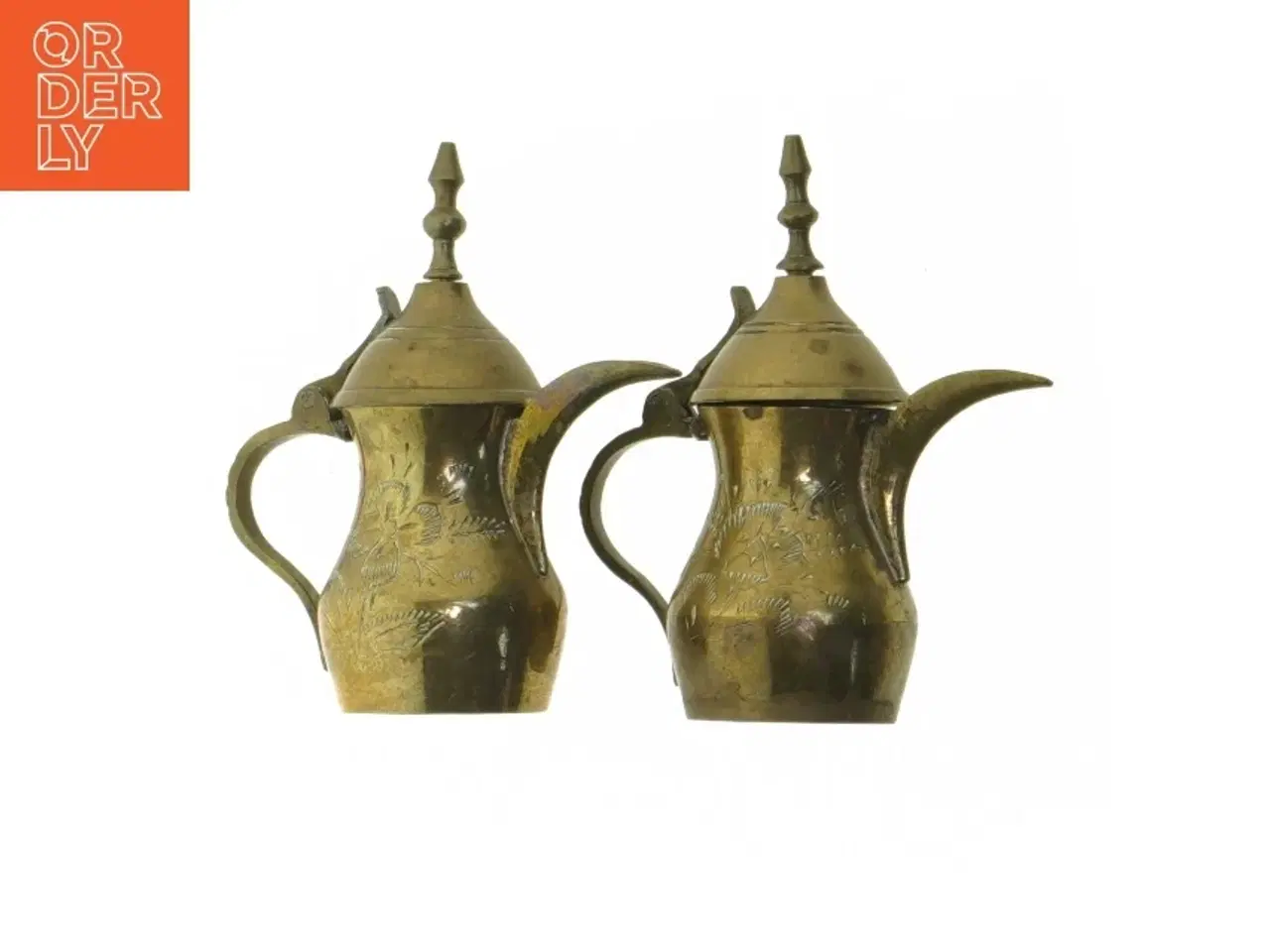 Billede 1 - To messingkander fra Indien (str. 10 cm)