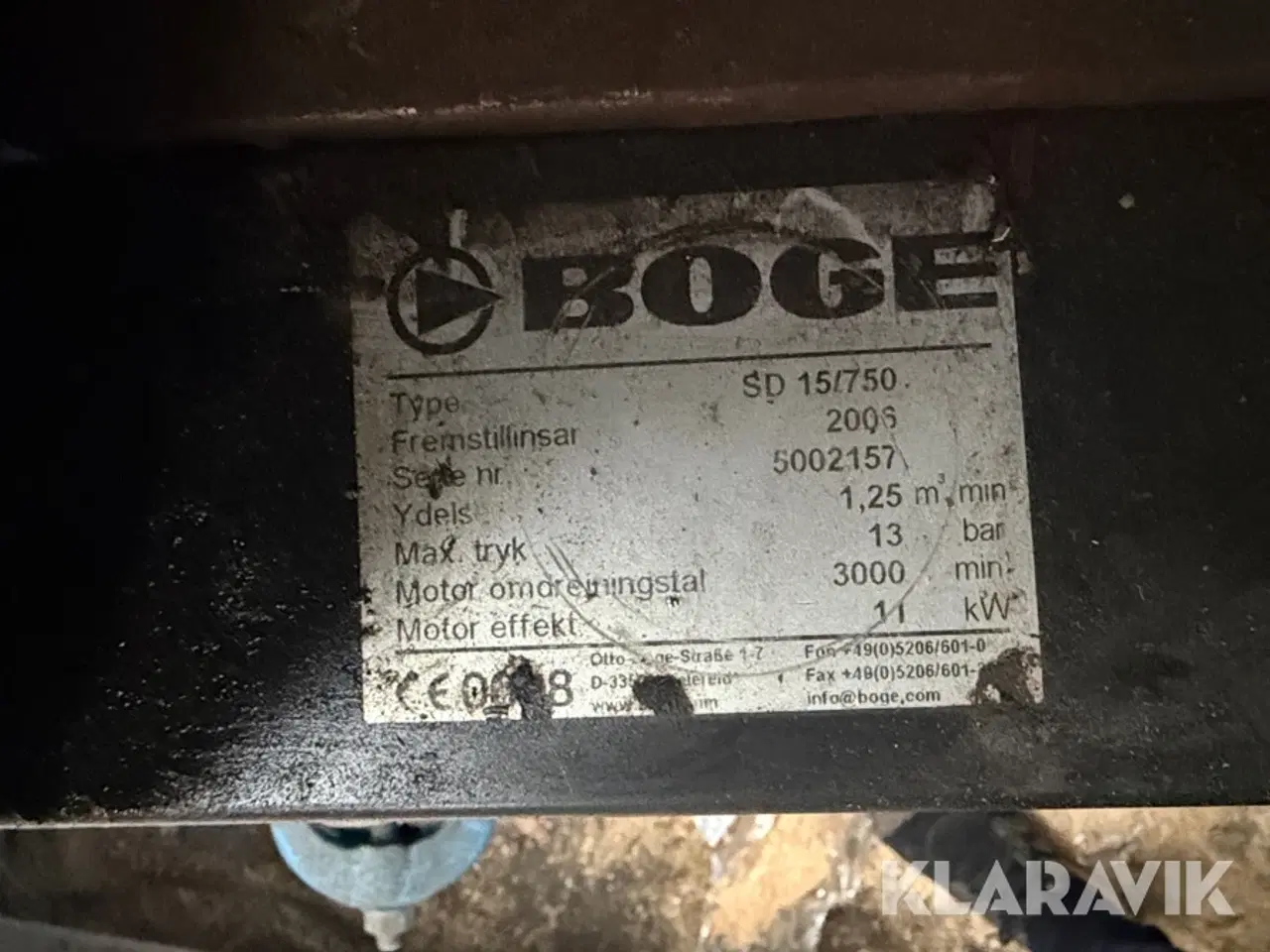 Billede 6 - Skruekompressor Boge S15 med tryklufttørrer