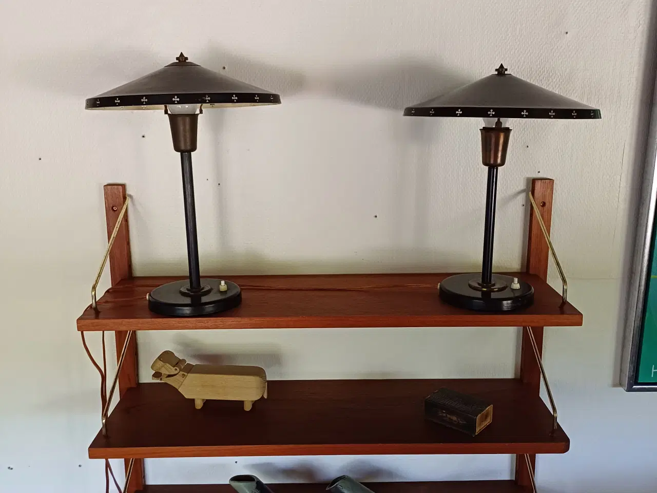 Billede 1 - Ældre sjælden og unik bordlampe 