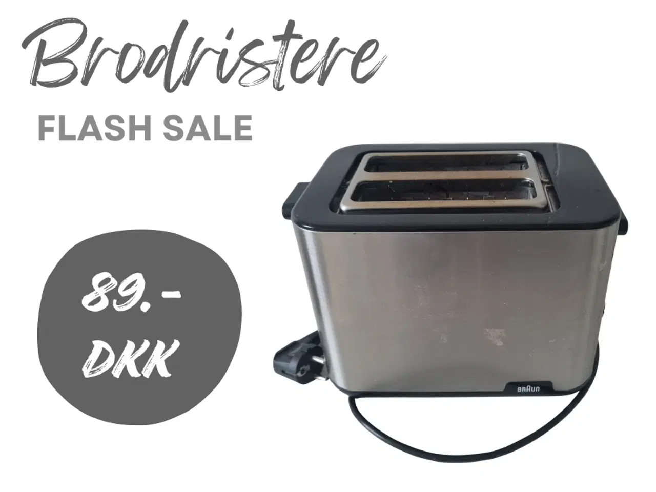 Billede 1 - Braun brødrister i rustfrit stål – funktionel og s