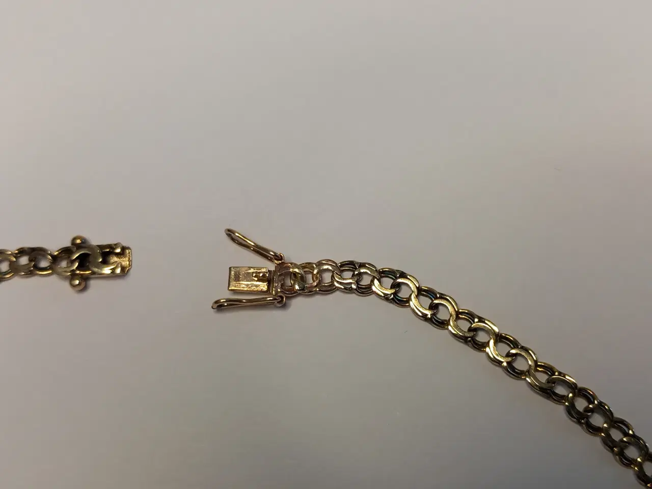 Billede 2 - bismark halskæde i 8 karat guld 45 cm.