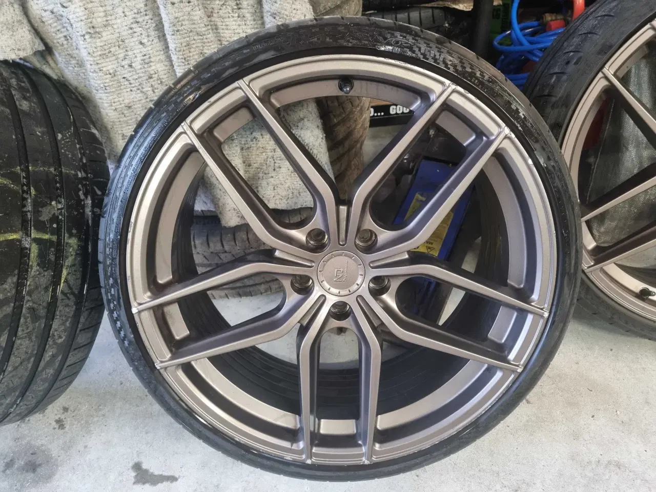 Billede 2 - 20" 5x112 BILLIGE Ocean Performance kobber Fælge.