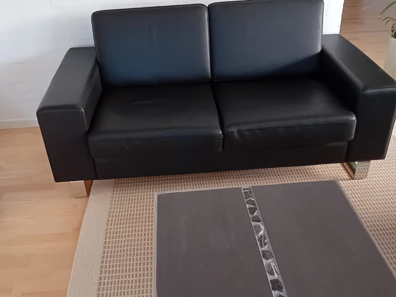 Billede 5 - Stilfuld 2+2½ personers sofa i god læderkvalitet