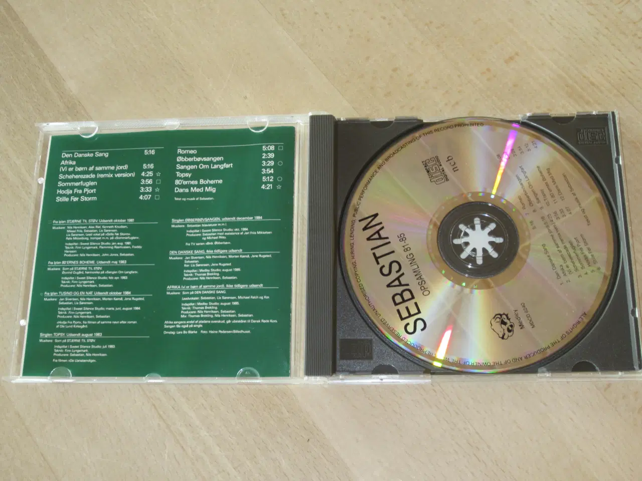 Billede 3 - CD - Sebastian - Opsamling 1981-1985