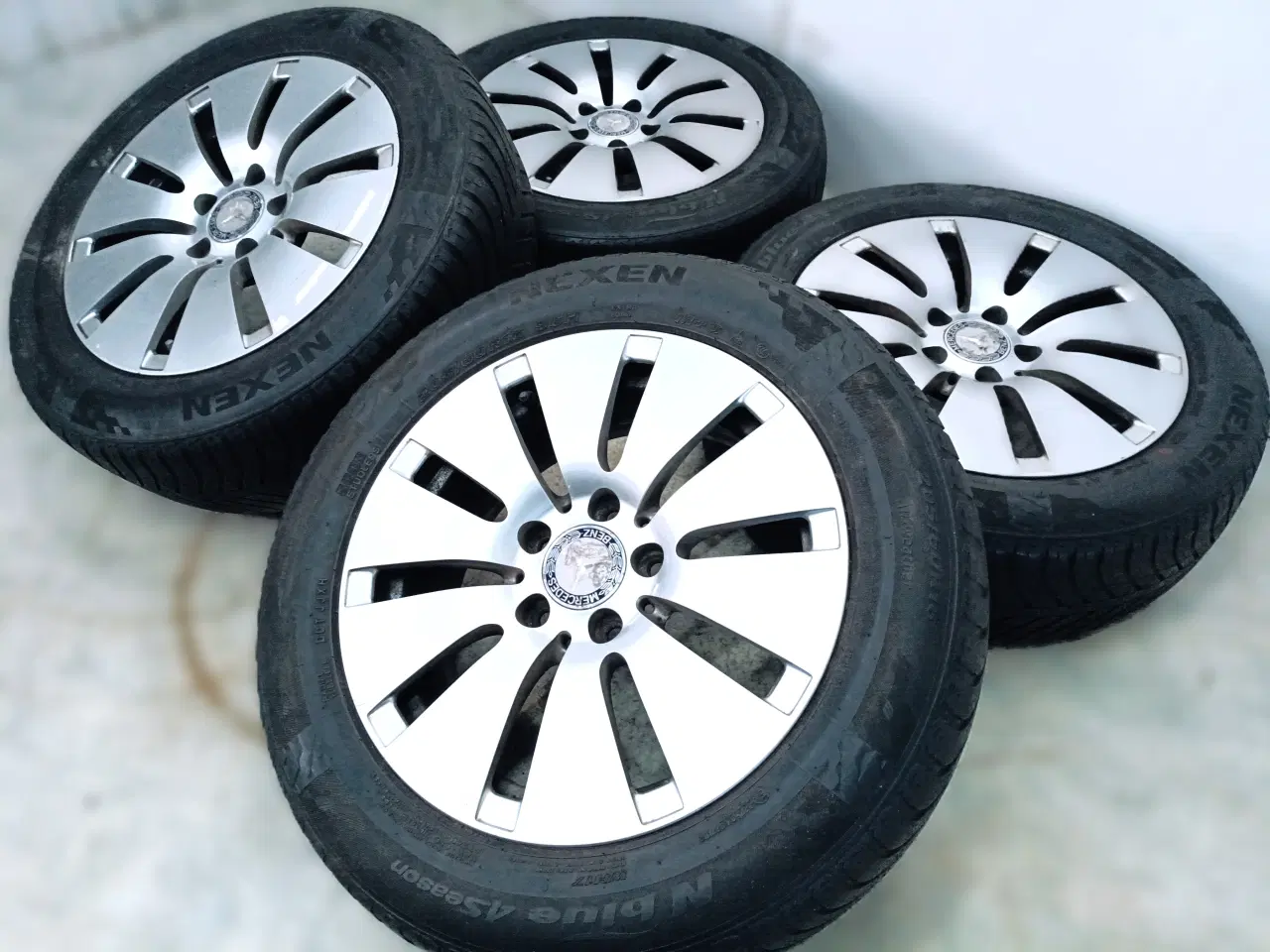 Billede 2 - 5x112 16" ET38, nav 66,6ø Mercedes fælge inkl TPMS