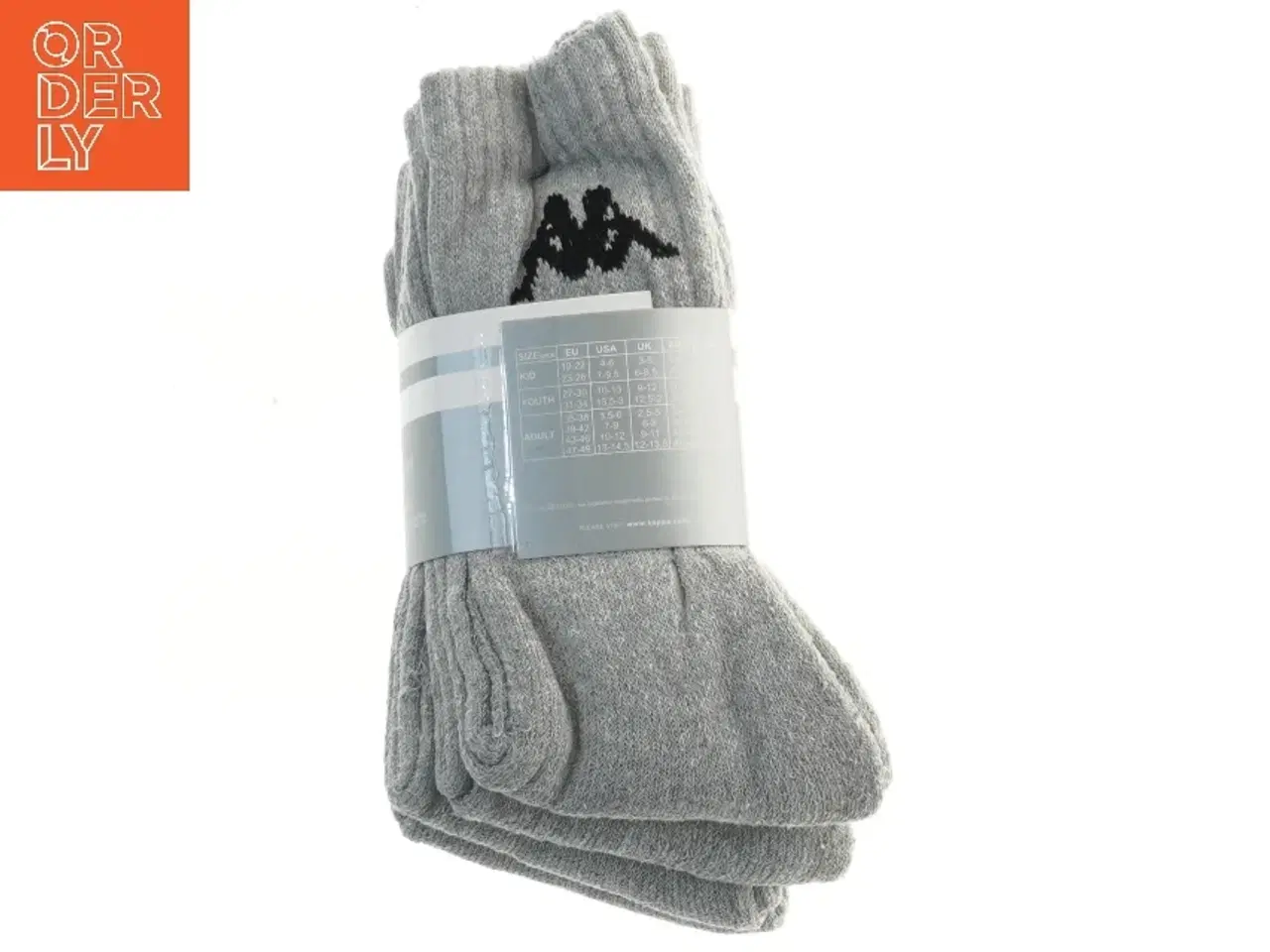 Billede 2 - Grå Kappa sokker, str. 35/38 fra Kappa (str. 35/38 cm)
