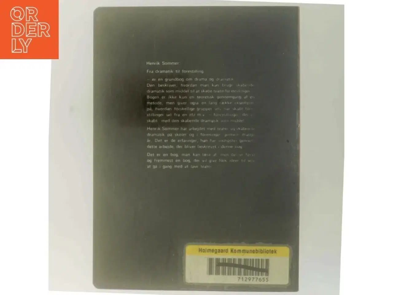 Billede 3 - Fra dramatik til forestilling af Henrik Sommer (Bog)