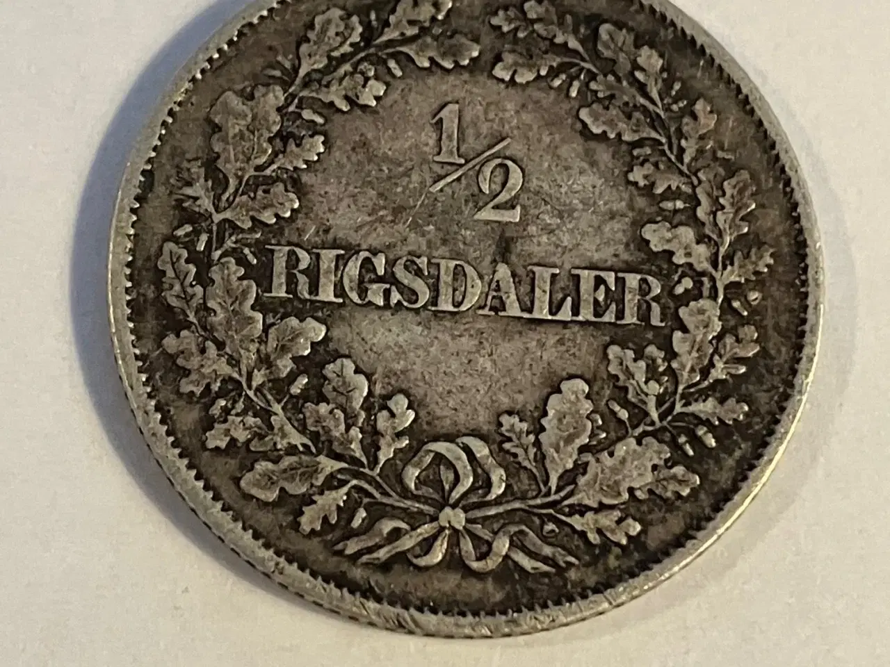 Billede 1 - 1/2 Rigsdaler 1854 VS
