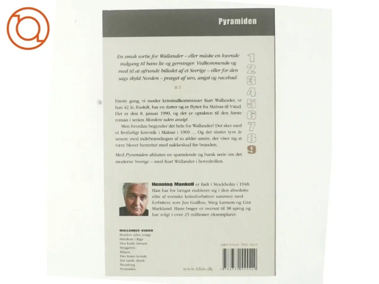 Billede 3 - Pyramiden af Henning Mankell (Bog)
