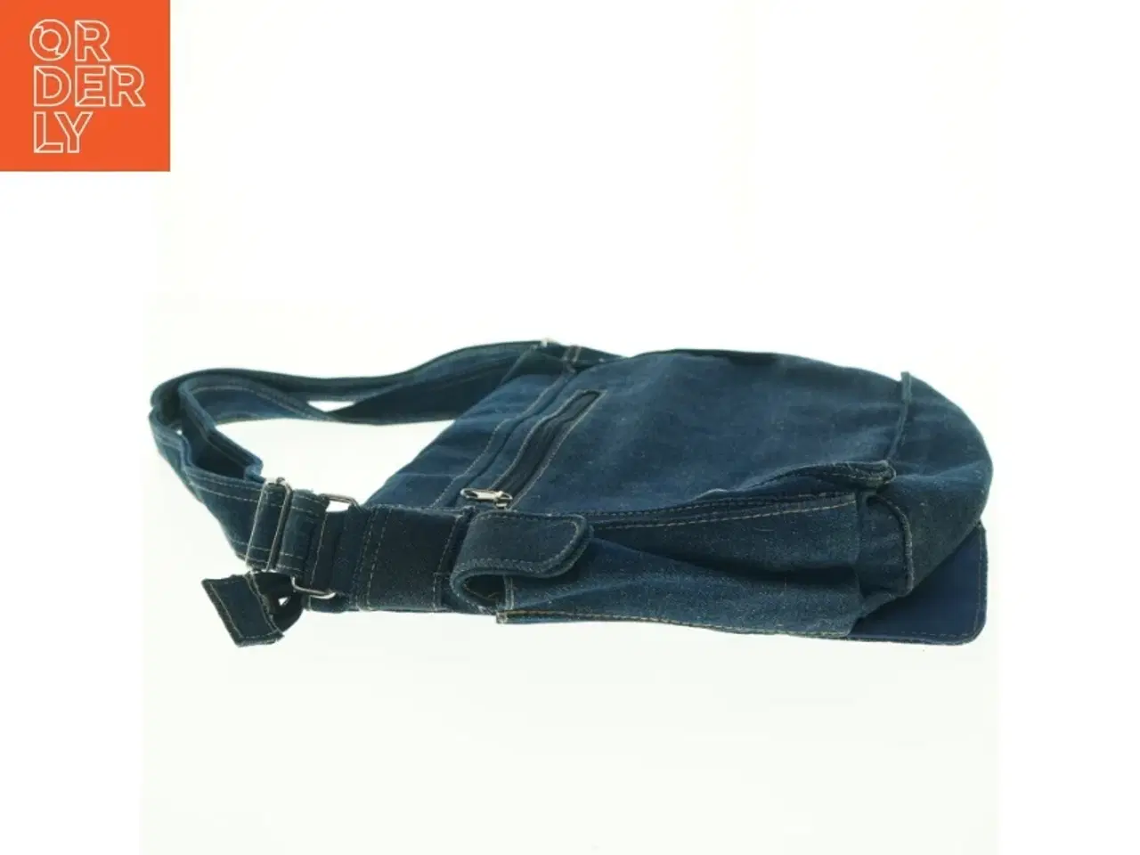 Billede 4 - Denim skuldertaske (str. 35 x 28 x 10 cm)