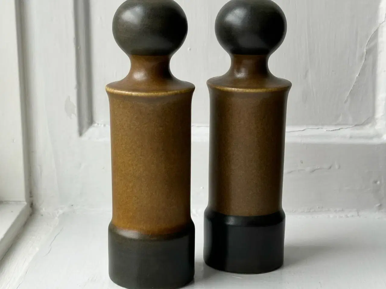 Billede 1 - Salt og peber-sæt, keramik, cylinder