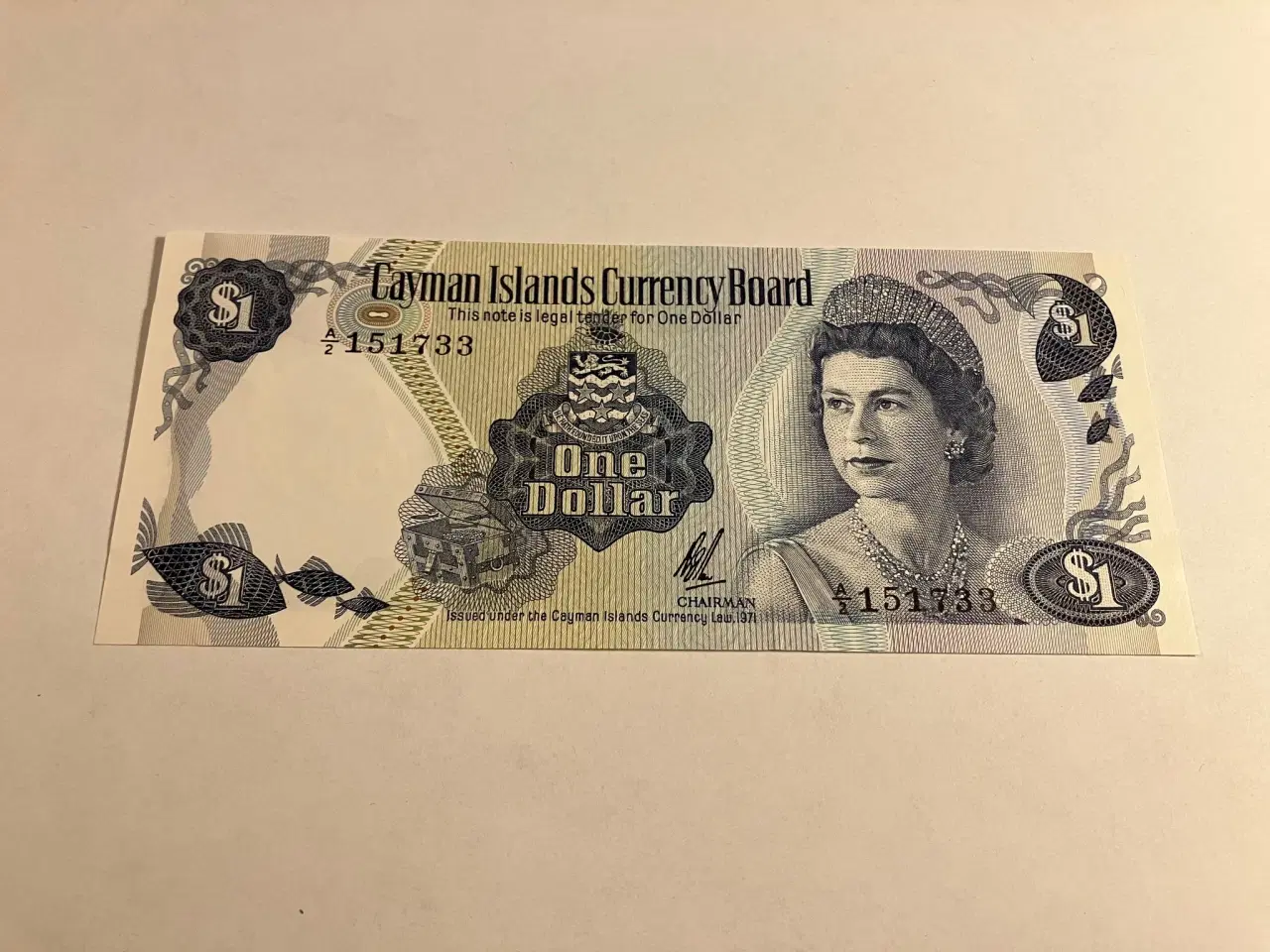 Billede 1 - Cayman Islands One Dollar 1971