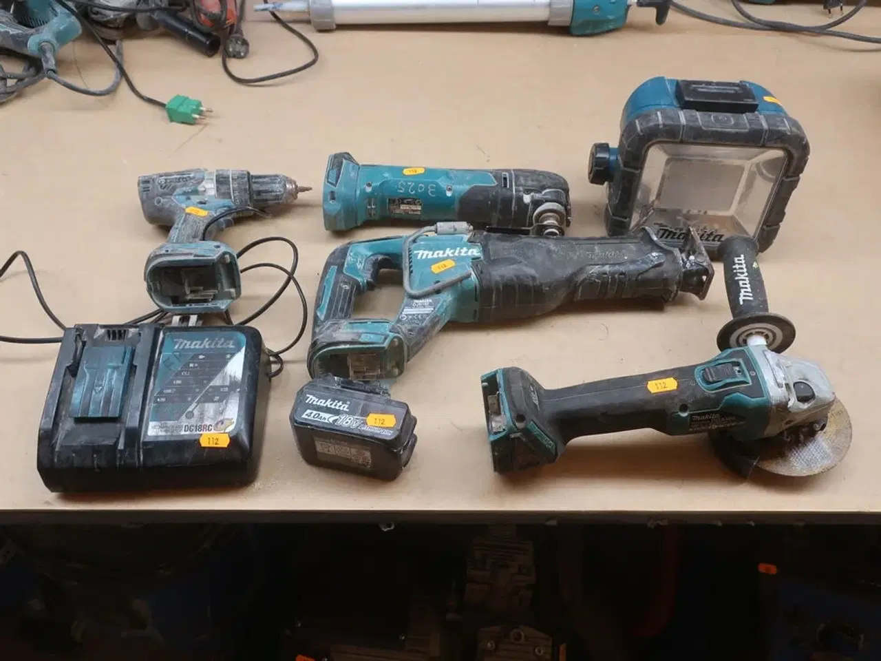 Billede 1 - Vinkelsliber, boremaskine mv. MAKITA Model: DGA 506, DJR 187, DTM 51, DHP 481, DML 805, DC18RC