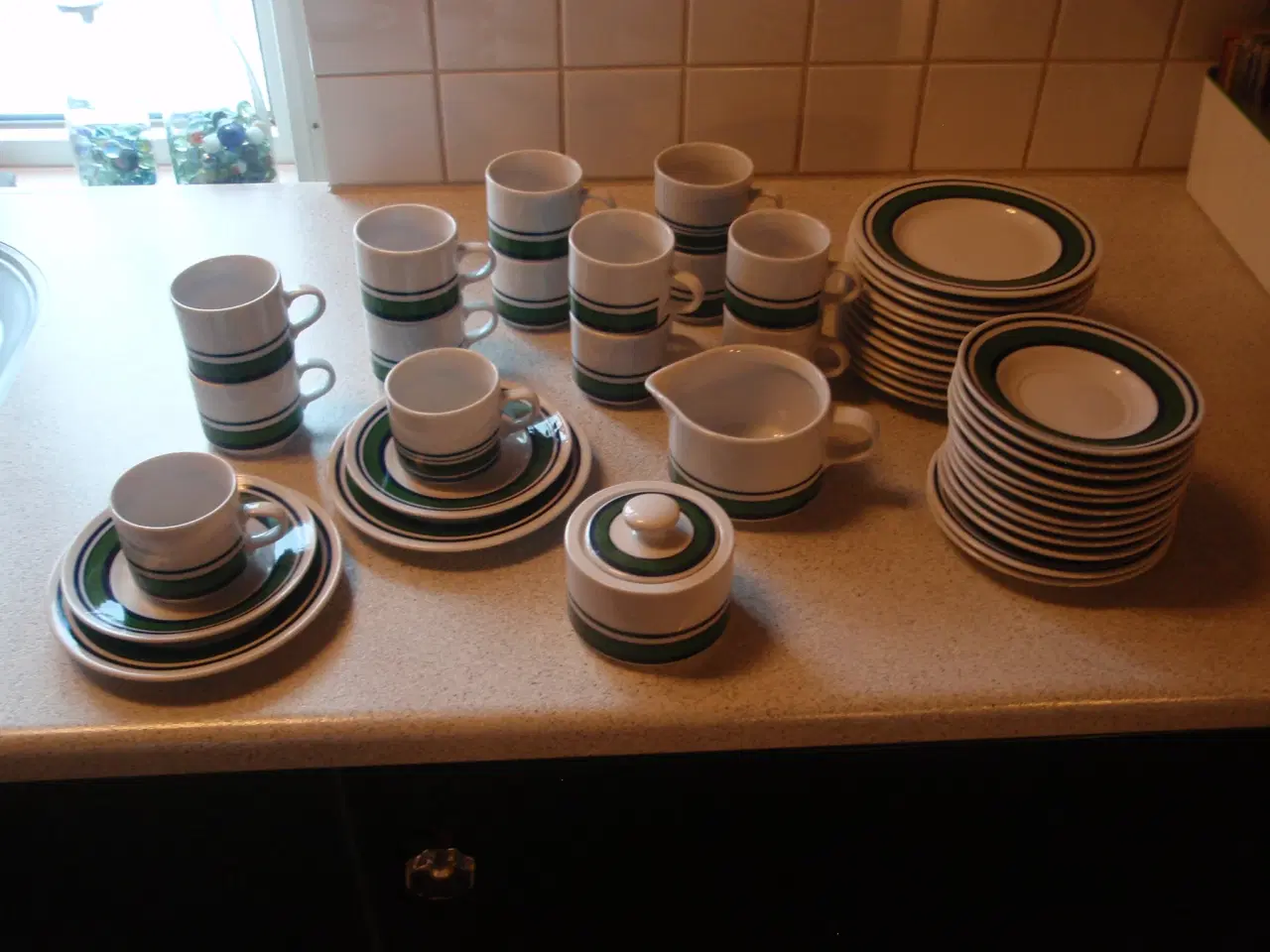 Billede 1 - Grøn retro KAHLA kaffestel