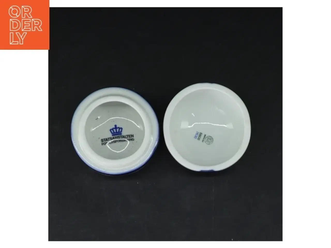 Billede 4 - Porcelænsæske med blåt mønster fra B&G (str. 7 cm)