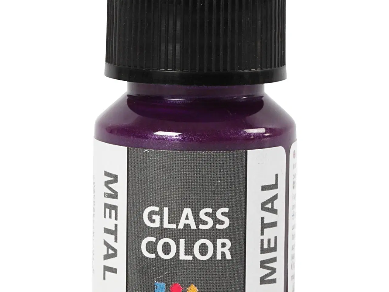 Billede 1 - Glass Color Metal Lilla 30ml - Metallic Maling til Glas