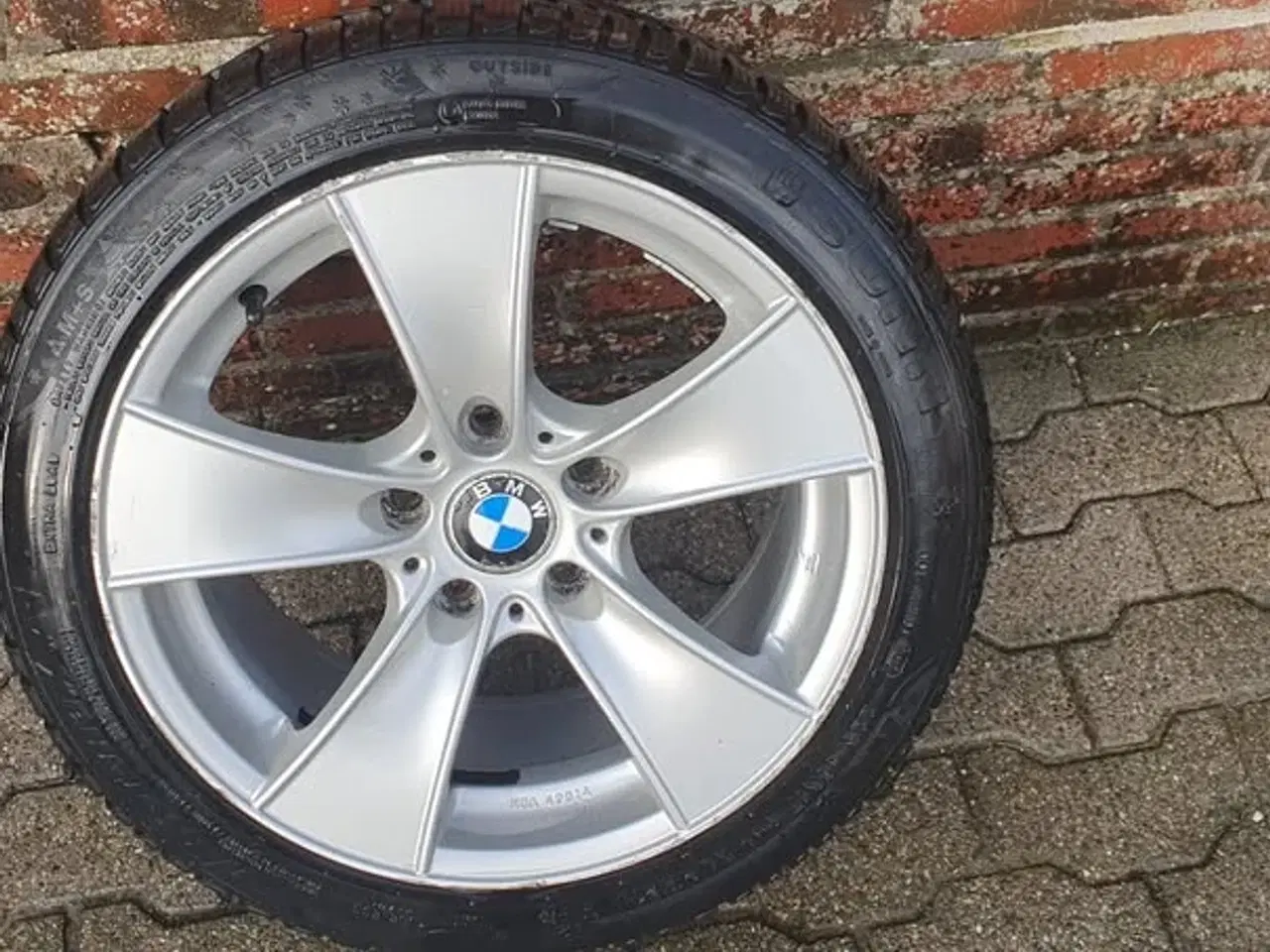 Billede 3 - 4 X BMW 5x120 Alufælge med vinterdæk. 225/45 R17