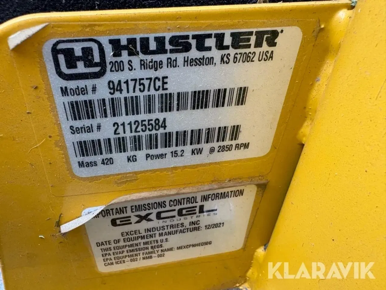 Billede 12 - Zeroturn Hustler Fasttrack 48 941757CE