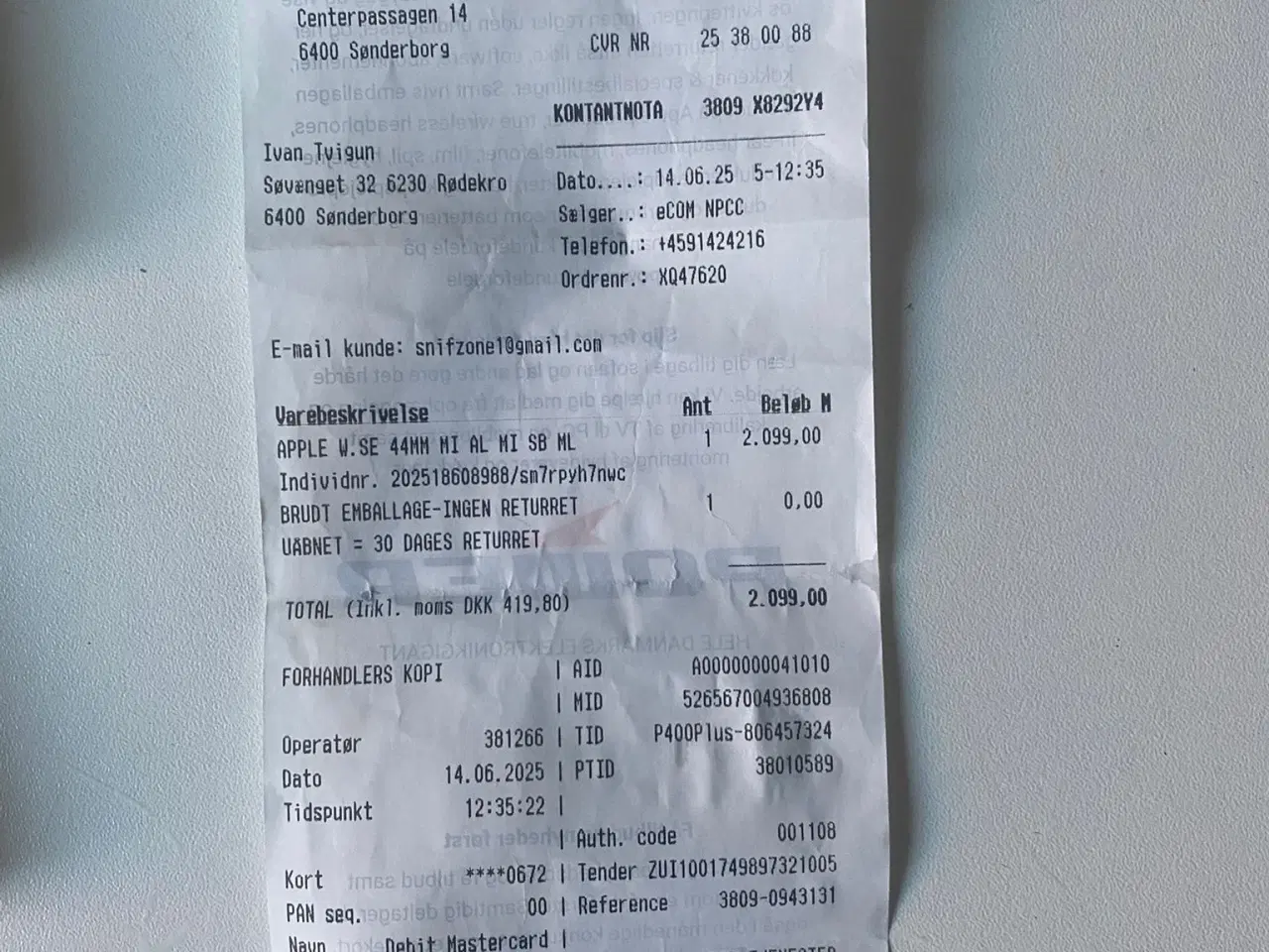 Billede 5 - Ubrugt Apple Watch SE GPS 44 mm