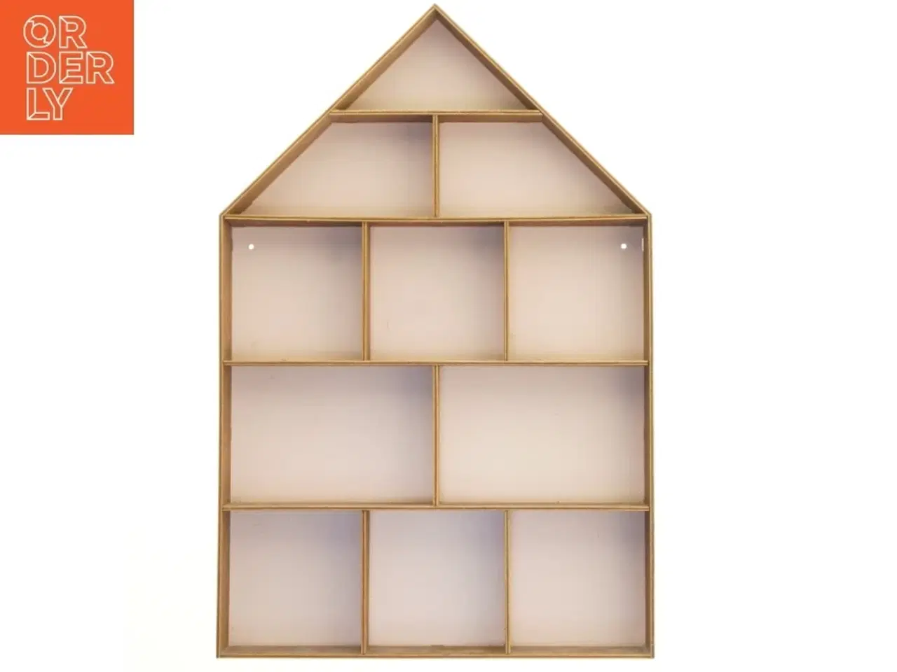Billede 1 - Husformet træhylde (str. 50x33 cm)