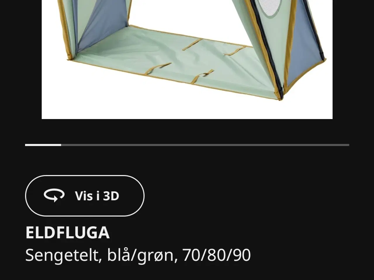 Billede 1 - Sengetelt nyt