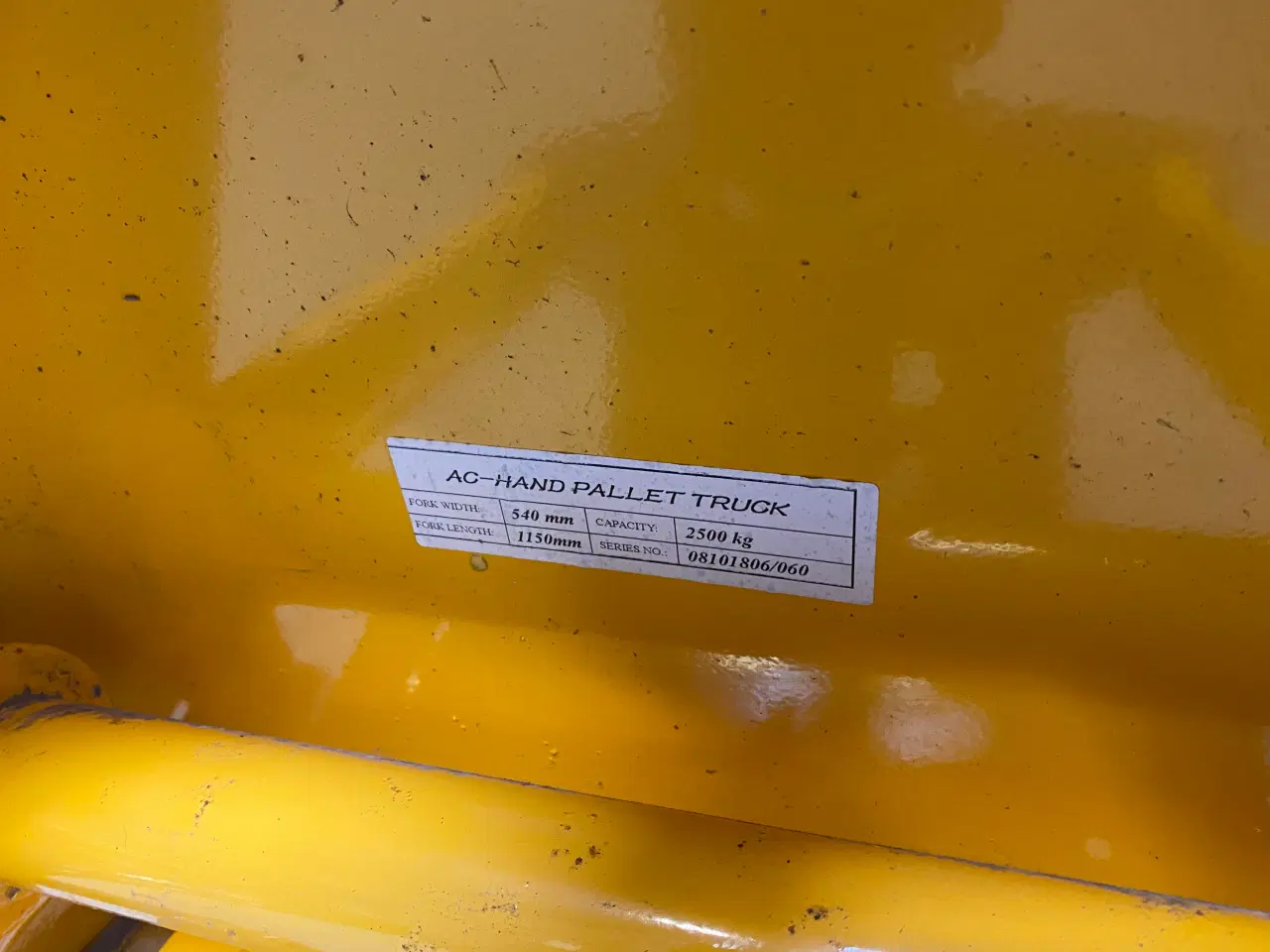 Billede 5 - PALLELØFTER 2500 KG - PU-HJUL - DOBBELT 