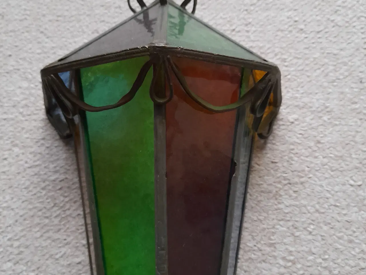 Billede 3 - Cool glaslampe,flot lys