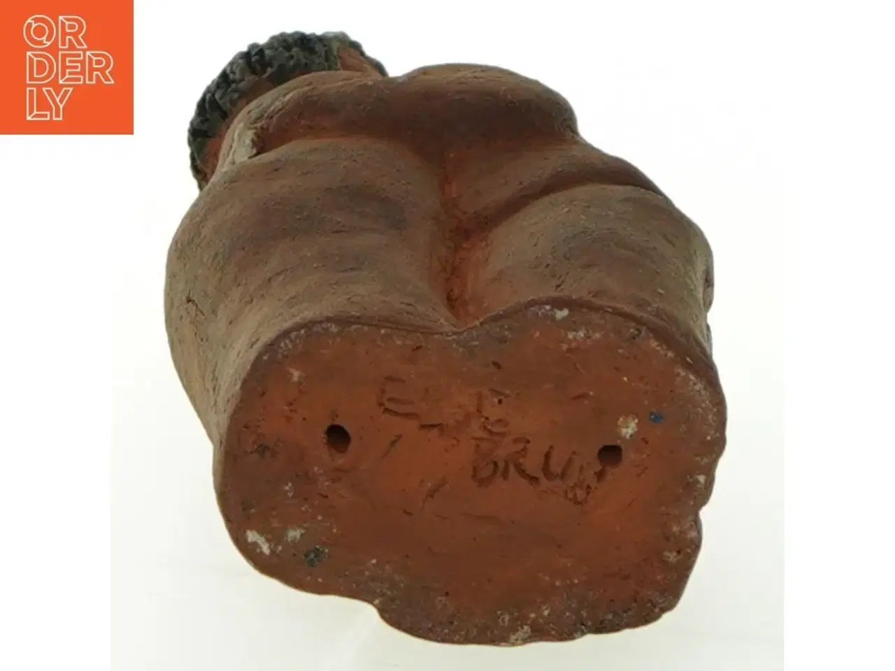 Billede 3 - Lerfigur kvinde (str. 17x8 cm)