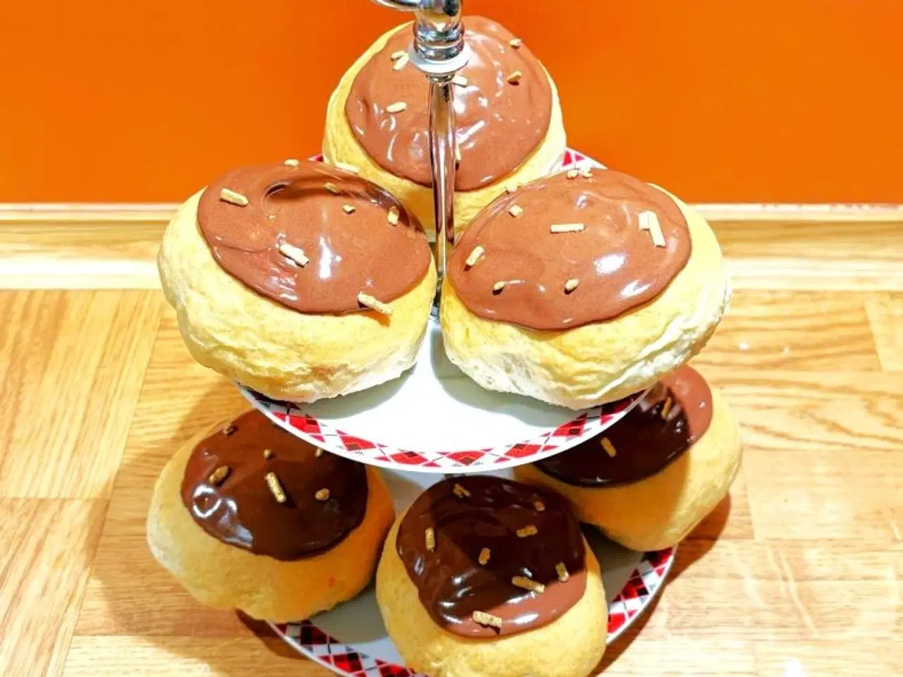 Billede 3 - Etagere - kagefad - i to etager. 