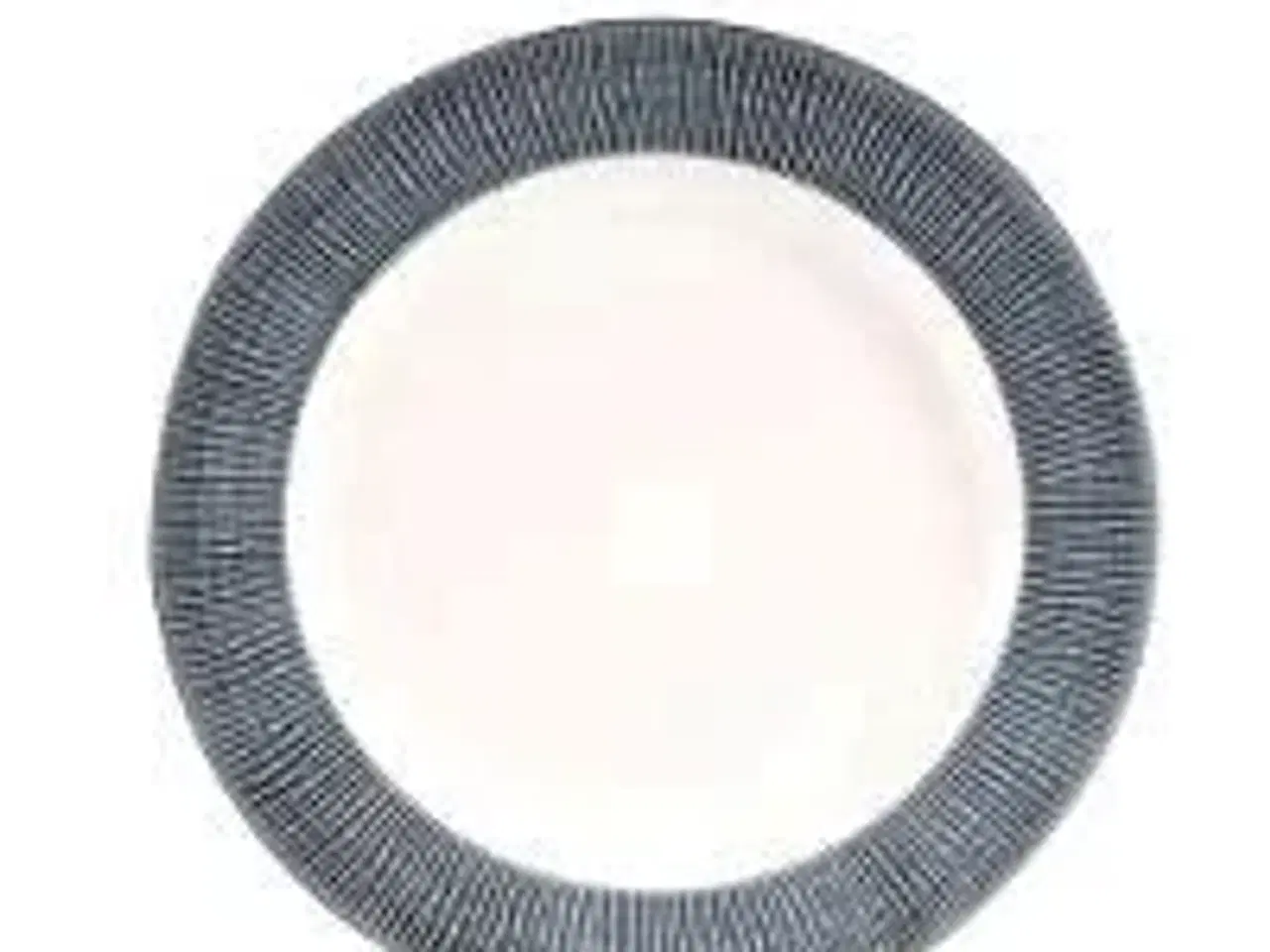 Billede 1 - 8 stk. Tallerken m/blå fane 276 mm Bamboo Churchill