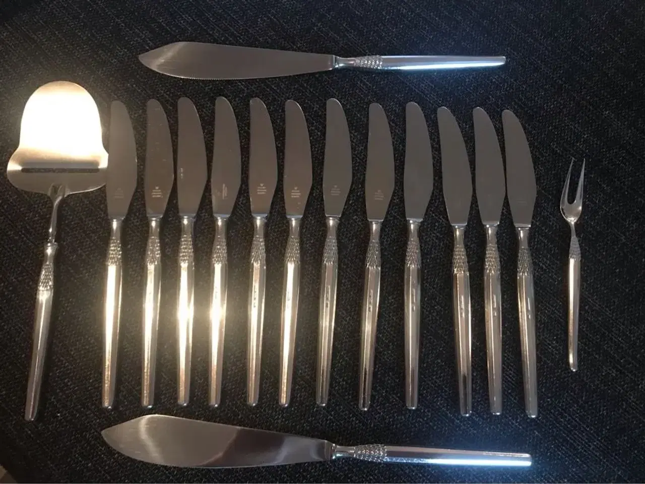 Billede 6 - CHERI Sølvplet - middagsknive mm 16 dele