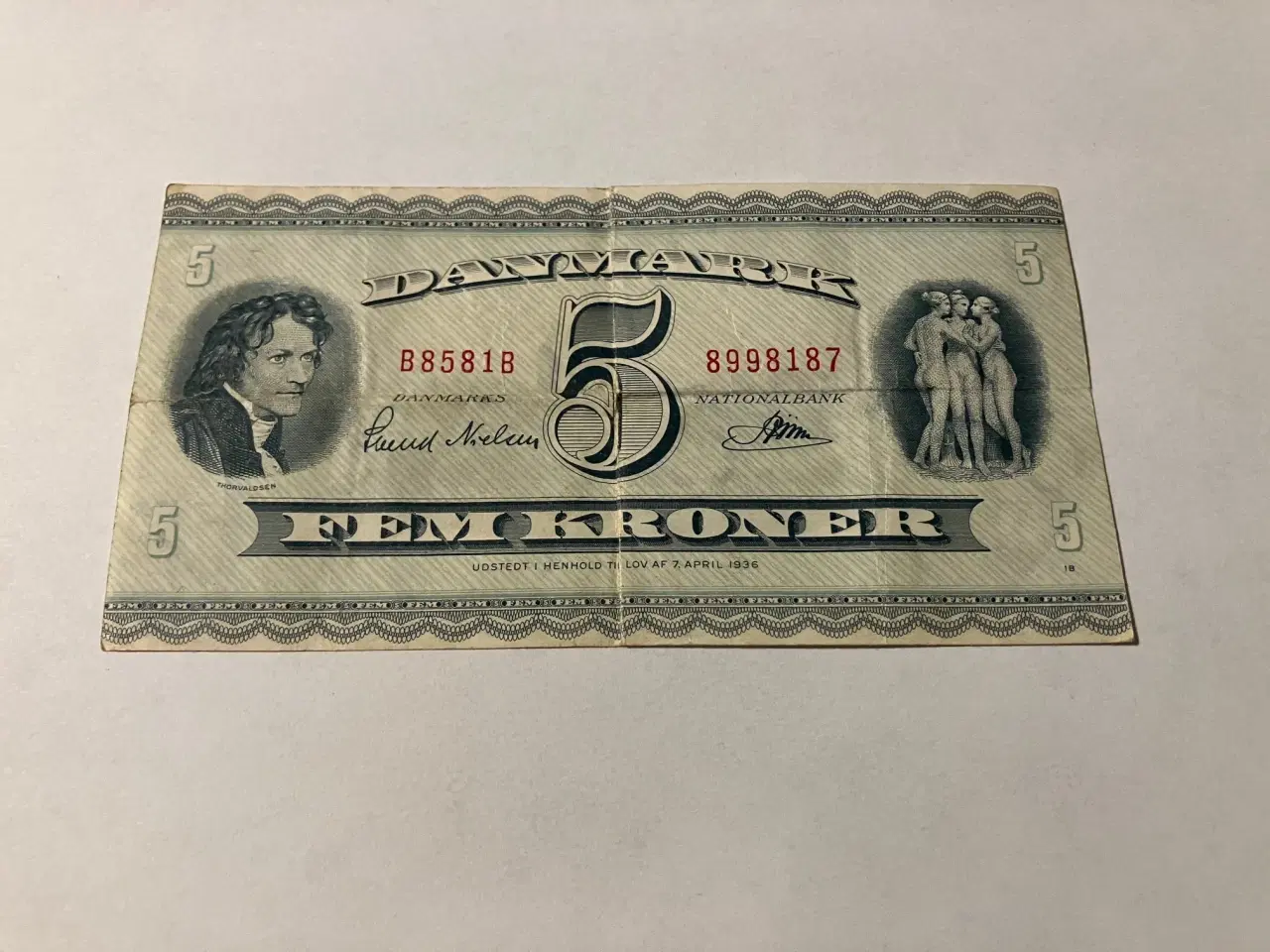 Billede 1 - 5 Kroner B8 1958