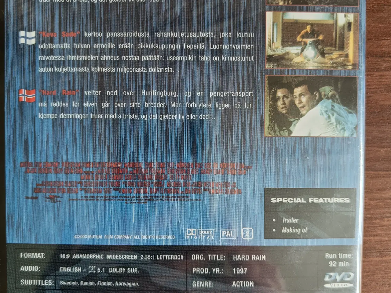 Billede 2 - DVD [Ny] Hard Rain