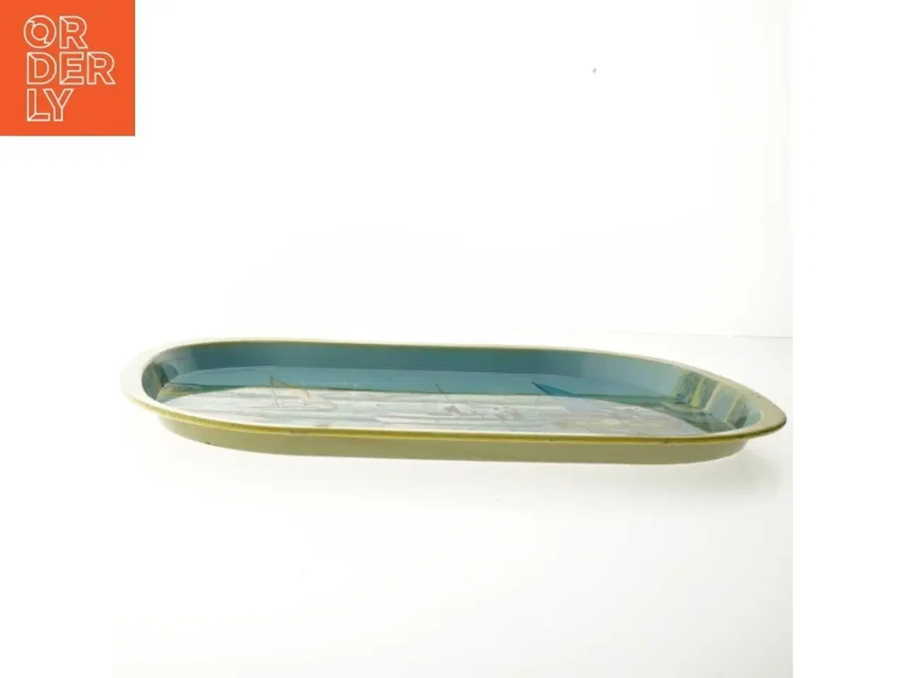 Billede 5 - Worcesterware metalbakke fra 1965 med maritimt motiv (str. 41 x. 31,5 cm)