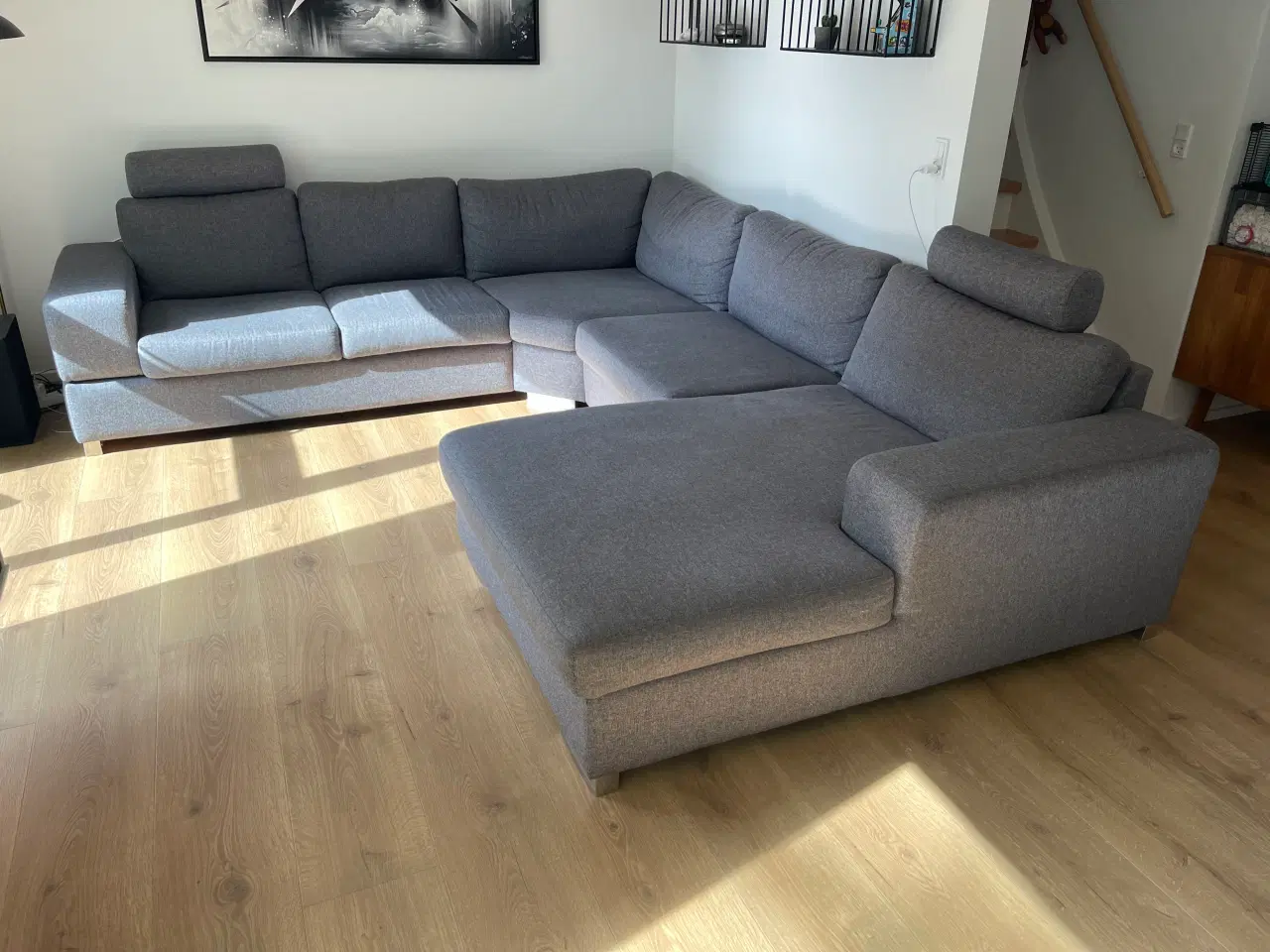Billede 1 - Hjørnesofa med chaiselong sælges